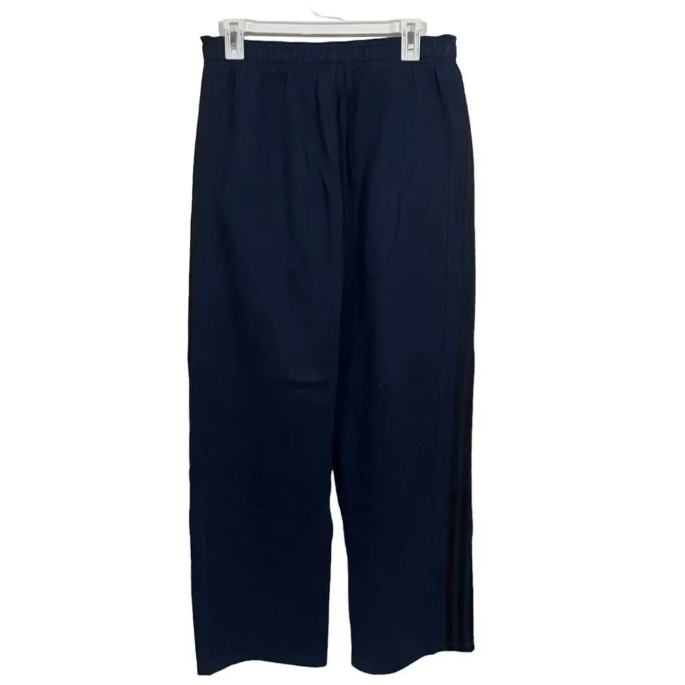 Adidas Blue Straight Leg Athletic Sweatpants